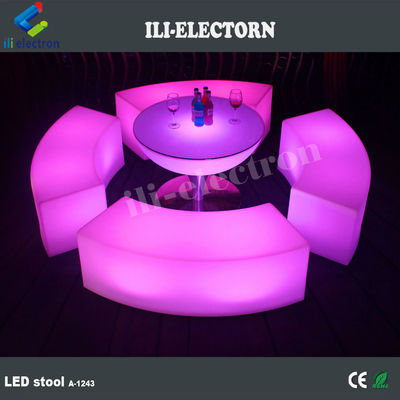 Meubles à lumière LED à changement de couleur, fauteuil de salon LED rechargeable OEM