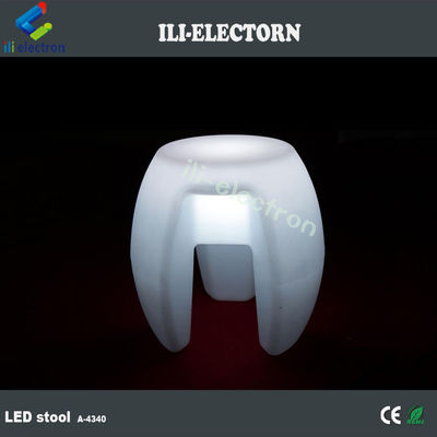 Meubles colorés à lumière LED, bar empilage Tabouret éclairé rechargeable