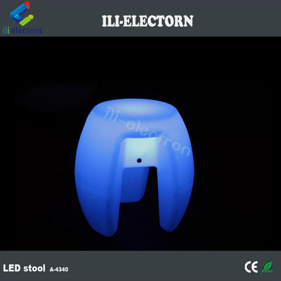 Meubles colorés à lumière LED, bar empilage Tabouret éclairé rechargeable