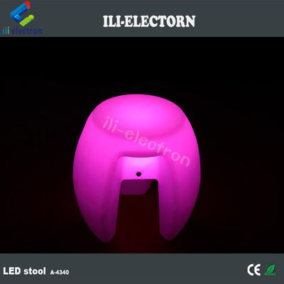 Meubles colorés à lumière LED, bar empilage Tabouret éclairé rechargeable