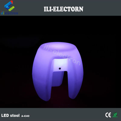 Meubles colorés à lumière LED, bar empilage Tabouret éclairé rechargeable