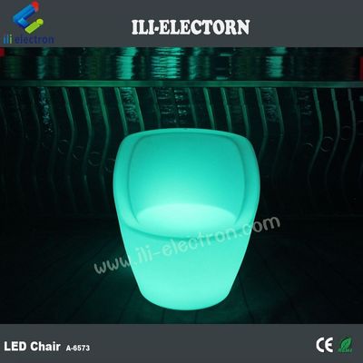 chaise de soirée LED rechargeable portable éclairée multicolore