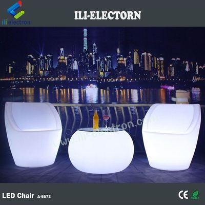chaise de soirée LED rechargeable portable éclairée multicolore