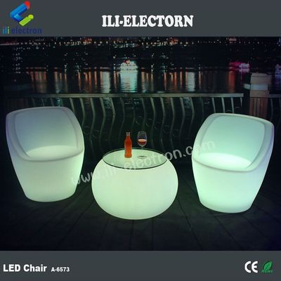 chaise de soirée LED rechargeable portable éclairée multicolore