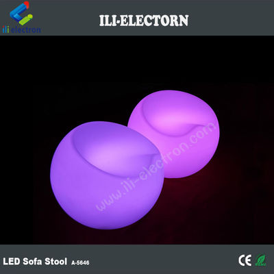 nouveau design multicolore RGB imperméable à l' eau LED chaise à pomme lumineuse
