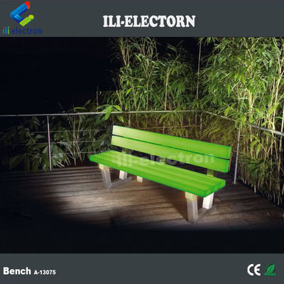 16 couleurs de plastique lumineux meubles en LED banc de jardin extérieur