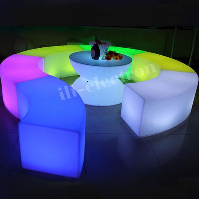 Meubles d'extérieur éclairés chaise en forme de serpent