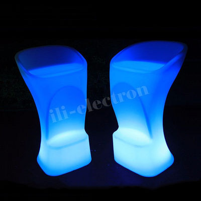 chaise de bar en plastique lumineuse pour barres de fête lumineuses