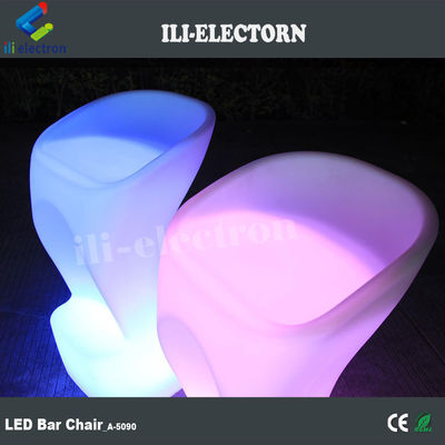 chaise de bar en plastique lumineuse pour barres de fête lumineuses