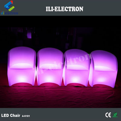 chaises en plastique éclairantes en PE extérieur