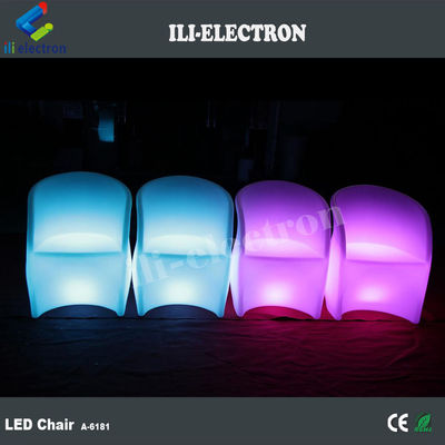 chaises en plastique éclairantes en PE extérieur