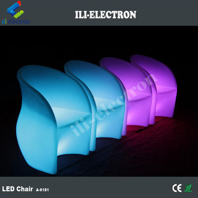 chaises en plastique éclairantes en PE extérieur