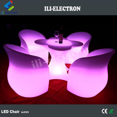 chaises en plastique éclairantes en PE extérieur