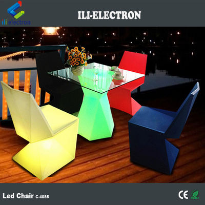 Chaises d'éclairage à LED en plastique personnalisées