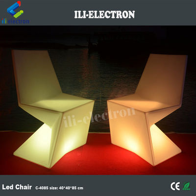 Chaises d'éclairage à LED en plastique personnalisées