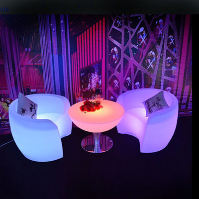 Chaises de bar en plastique à LED pour boîtes de nuit