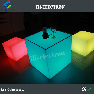 cube lumineux extérieur en plastique écologique