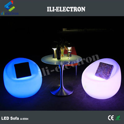 Chaises à bar en plastique PE rechargeable à batterie