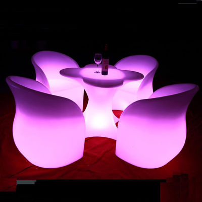 chaise/chaise de bar à LED rechargeable, table d'usage de club de nuit ktv