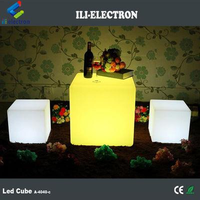 Commande à distance LED Cube Lumière nocturne éclairée Rgb Couleur changeante Batterie rechargeable