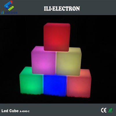 Commande à distance LED Cube Lumière nocturne éclairée Rgb Couleur changeante Batterie rechargeable