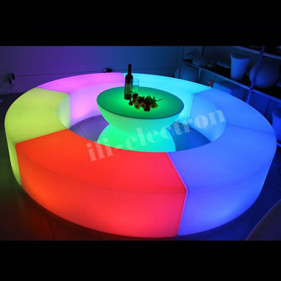 Mobilier en plastique à LED pas cher/mobilier en plastique à LED, lampe/tabouret de bar à LED