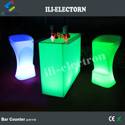 Nouveau design Rectangle éclairé partie a conduit lumière a conduit table de cocktail