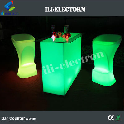 Nouveau design Rectangle éclairé partie a conduit lumière a conduit table de cocktail