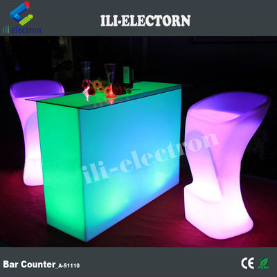 Nouveau design Rectangle éclairé partie a conduit lumière a conduit table de cocktail