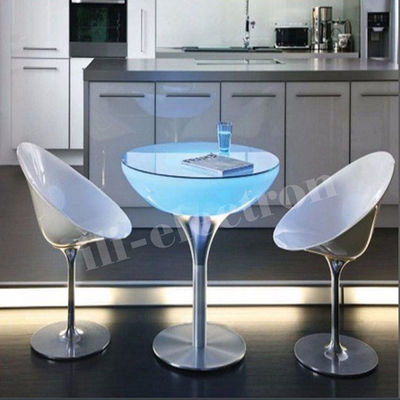Appelant RGB télécommande extérieure led support métallique table basse