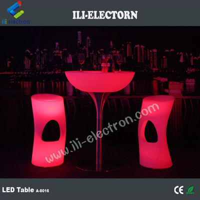 Appelant RGB télécommande extérieure led support métallique table basse