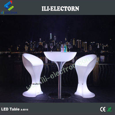 Appelant RGB télécommande extérieure led support métallique table basse