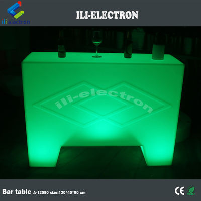 éclairage élégant petite table de bar portable pour une utilisation en extérieur