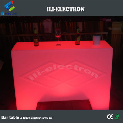 éclairage élégant petite table de bar portable pour une utilisation en extérieur
