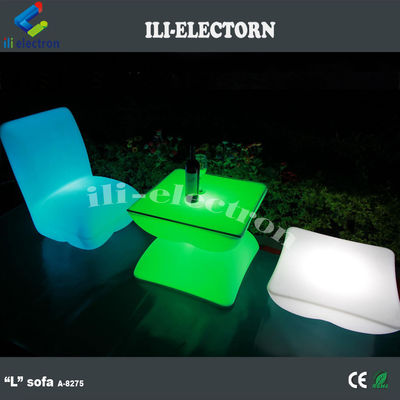 Meubles à LED en PE en plastique, tables de cocktails à LED 16 Couleur changeante
