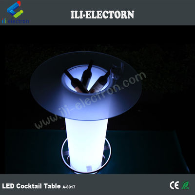 Éclairage extérieur haut haut patio LED Ice Bucket Cruiser Table