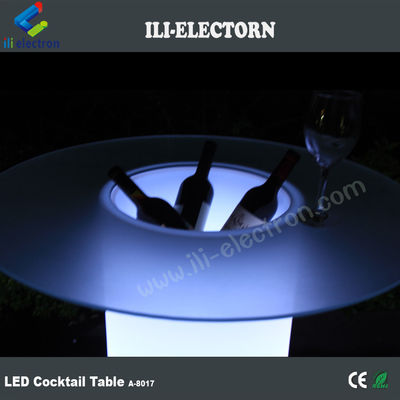 Éclairage extérieur haut haut patio LED Ice Bucket Cruiser Table