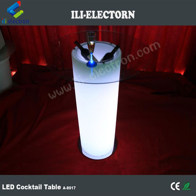 Éclairage extérieur haut haut patio LED Ice Bucket Cruiser Table
