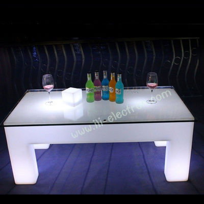Table lumineuse à LED carré à télécommande RGB pour boîte de nuit / patio de fête / KTV / hall d'entrée