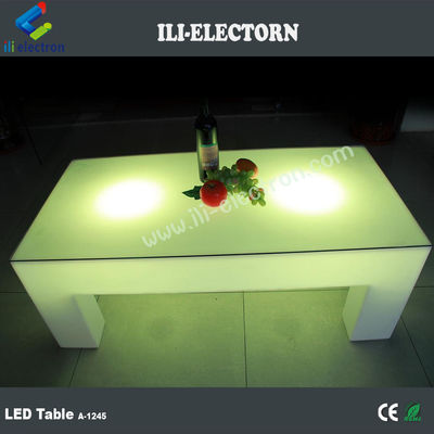 Table lumineuse à LED carré à télécommande RGB pour boîte de nuit / patio de fête / KTV / hall d'entrée