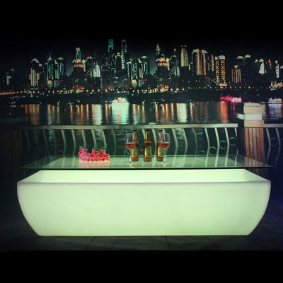 Couleur changeante en plastique rechargeable LED allume la table de bar