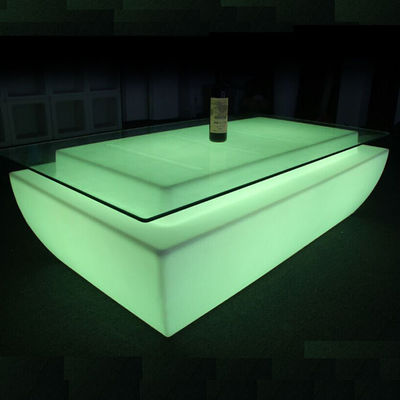 Couleur changeante en plastique rechargeable LED allume la table de bar