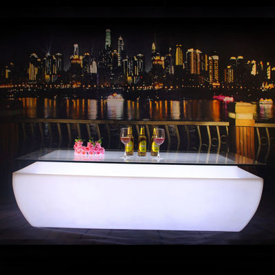 Couleur changeante en plastique rechargeable LED allume la table de bar