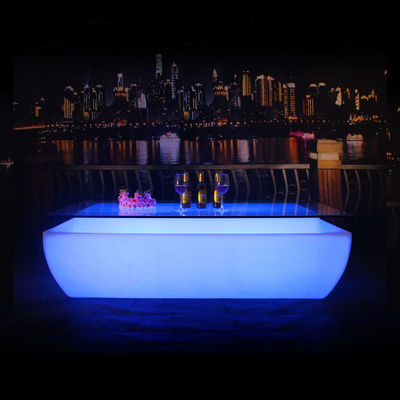 Couleur changeante en plastique rechargeable LED allume la table de bar