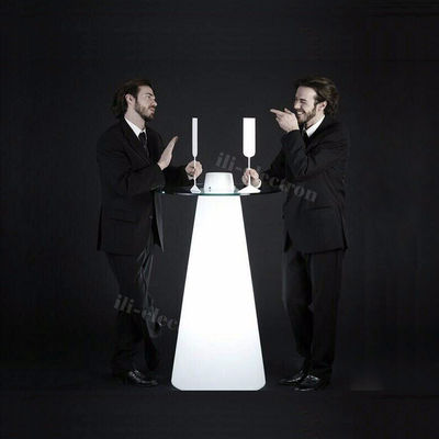 Meubles à barres à lumière RGB haut de gamme, table à cocktail LED