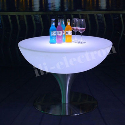 Style Romantique Stylish Led Bar Café rond Table à cocktails Matériau IP54 PE