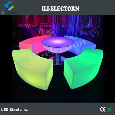 Style Romantique Stylish Led Bar Café rond Table à cocktails Matériau IP54 PE