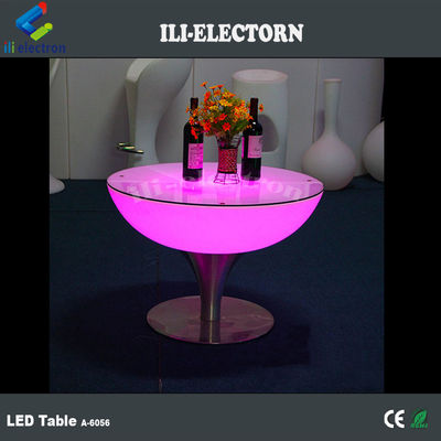 Style Romantique Stylish Led Bar Café rond Table à cocktails Matériau IP54 PE