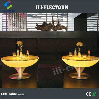 Style Romantique Stylish Led Bar Café rond Table à cocktails Matériau IP54 PE