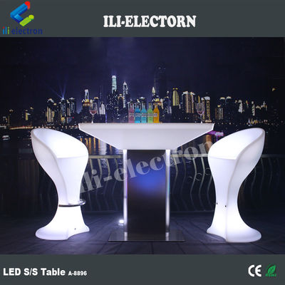 Meubles à LED Table de bar lumineuse en plastique pour hôtel villa